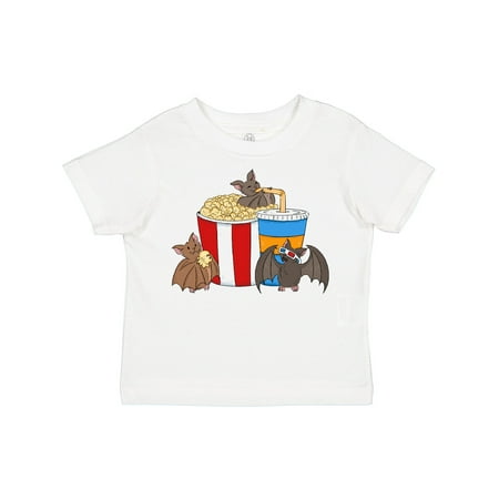 

Inktastic Movie Loving Bats with Popcorn and Soda Boys or Girls Toddler T-Shirt