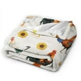 thumbnail image 2 of Wijzvio Cute Chicken Printed Throw Blanket Soft Fuzzy Fleece Blanket For Couch Bed Living Room Decoration 50"X40", 2 of 9