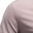 thumbnail image 6 of Ceisia Men's Short Sleeve Solid Color Zip Polo Shirt Knit Collared Business Casual Everyday Top Gifts for Father Beige 1X, 6 of 8