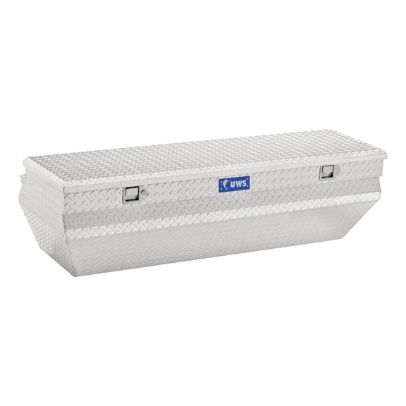 UWS EC20371 62-Inch Heavy-Wall Aluminum Wedge Angled Truck Storage Box, RigidCore Lid