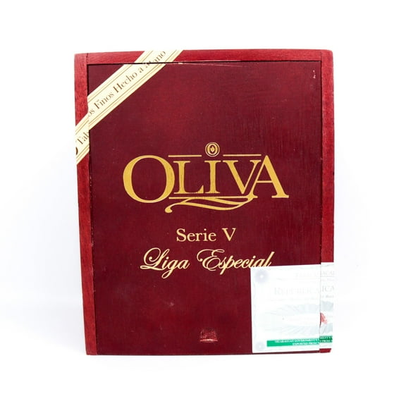 Oliva Figurado Serie V Liga Especial Empty Wood Cigar Box 7.25" x 6" x 4"