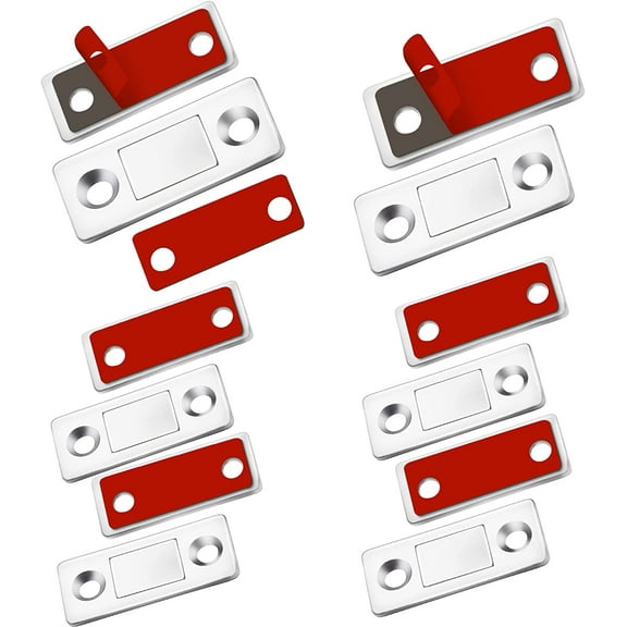Cabinet Magnetic Catch 6 Pack Ultra Thin Cabinet Door Magnetic Catch with Screws Drawer Magnet Latch Magnetic Closures, for Sliding Door Closure Kitchen Closet Closer