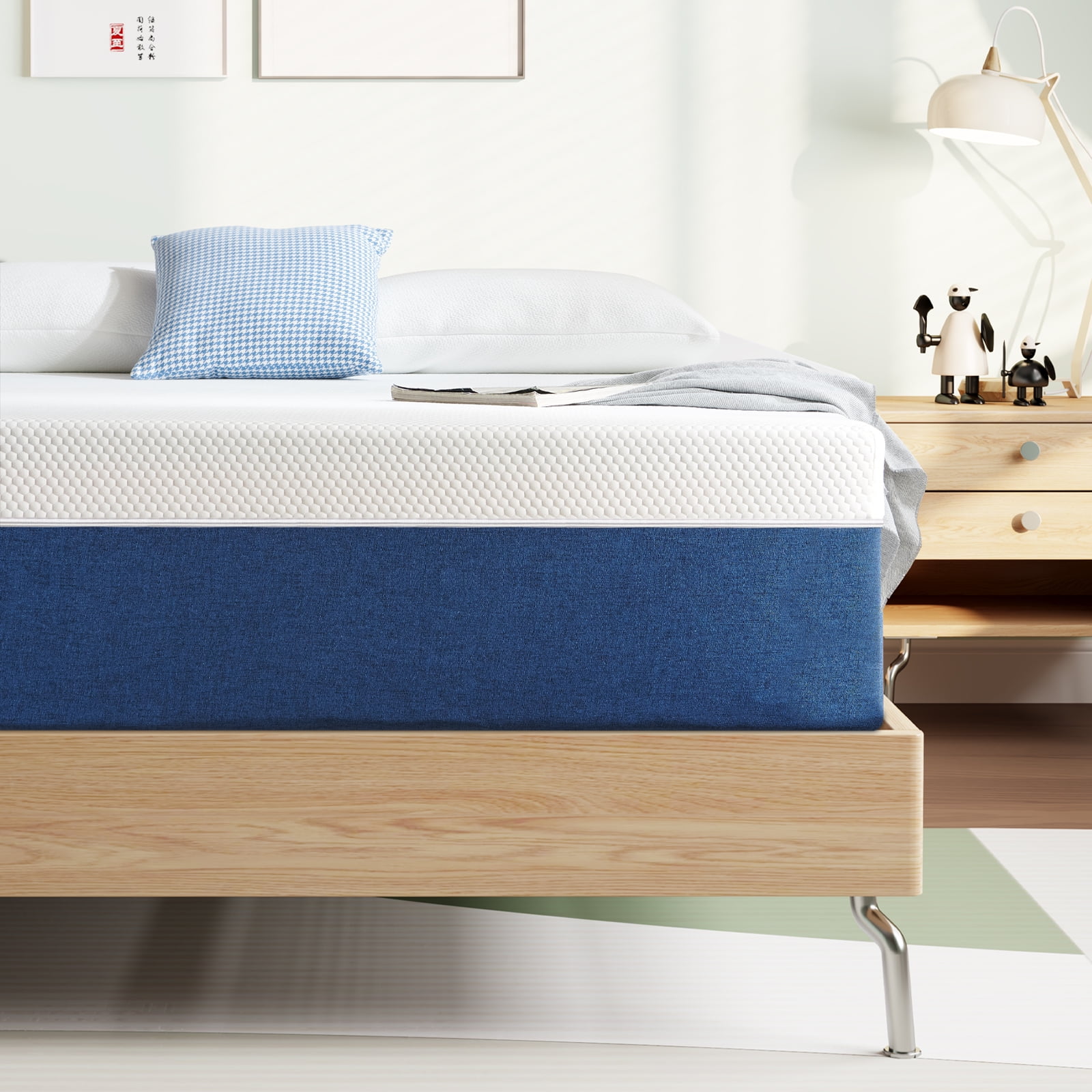 Twin Mattress, GELBIY 8" Medium Gel Memory Foam Mattress in a Box for Adult, Pressure Relief
