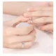 thumbnail image 4 of 2 Anillos 925 plata，Para Parejas Conjunto Promesa Ajustable Enamorados, 4 of 5