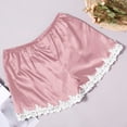 thumbnail image 2 of WCJM Women's polyester shorts including 1X Underwear Pink Polyester Silk Satin FASHION Flowers Floral Lace Pajamas Underwear Women Shorts FASHION Lingerie, 2 of 4