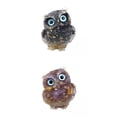 thumbnail image 2 of 2x Natural Crystal Stone Gravel Owl Figurine Home Decor StyleF and StyleD Gloria Estatua de búho, 2 of 8