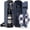 Blue, variant on BRONZY Insulated Wine Cooler Bag with Wine Glasses, Opener & Accessories - Portable Gift Bag for Travel, Picnics (Black)