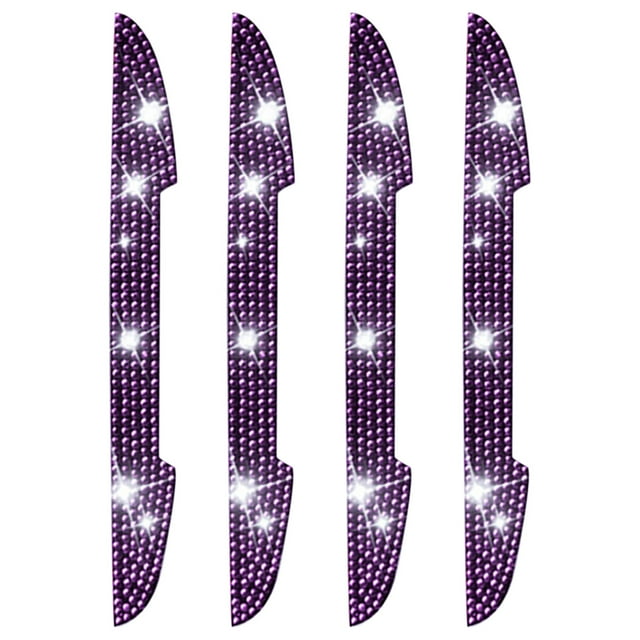Car Door Handle Scratch Protector Rhinestone Car Door Handle Scratch Protector Rearview Mirror Luxury Diamond Sticker Car Door Handle Protector