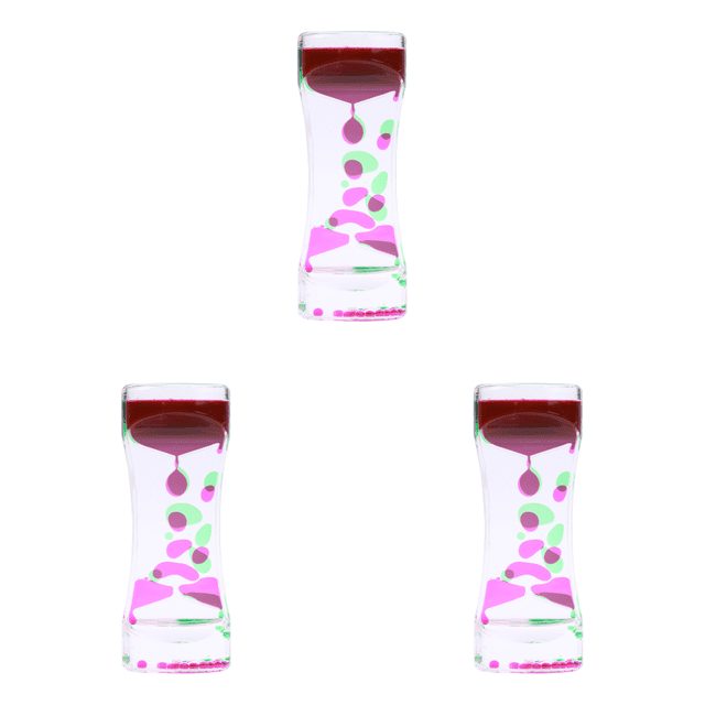 Liquid Motion Bubbler - Reloj arena con temporizador adorno escritorio ( ) rosa verde