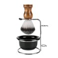 thumbnail image 1 of Aethland Kit de brochas de afeitar para hombre, brocha de afeitar de pelo suave, soporte para brochas de afeitar de acero inoxidable y taza de jabón acrílico para hombres, kit de afeitado de peluquero, 1 of 5