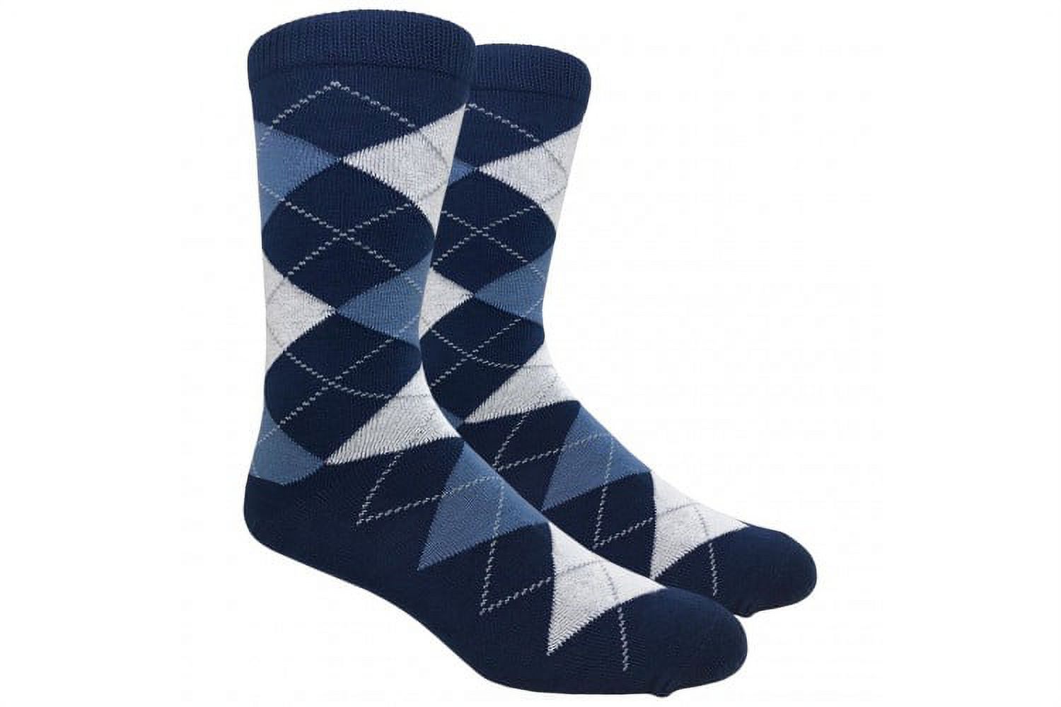 Big Tall Argyle Socks for Men 3 pack 13-15 - image 2 of 4