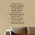 thumbnail image 2 of Thank You Stickers Wall Stickers,Home God Sticker DIY Wall Vinyl Decor Praise Decal Wall Art Home Decor Custom Stickers,Black, 2 of 2