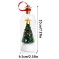 thumbnail image 5 of Recordable Christmas Tree Message in a Bottle, Glass Snowy Tree Ornament with Voice Playback Warm LED Light, Holiday Keepsake Gift Decor, 5 of 6