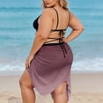 thumbnail image 6 of BiZtdJrK Women's Butterfly Swimsuit Cover Up Gradient Color Spaghetti Strap Wrap Summer Dresses Plus Size Beachwear Sarong Coverups Wine XXXXXL, 6 of 10