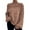 Coffee, variant on hotojiny Women Fall Winter Knit Sweaters Long Sleeve Off Shoulder Sweater Turtleneck Pullover Loose Tops