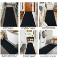 thumbnail image 7 of Goasis Lawn Black Runner Rugs 1'x 6' Indoor Non-Slip Carpet for Hallway Porch Entryway Garage, 7 of 7