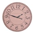 thumbnail image 1 of Distressed Farmhouse Pink Wall Clock, 1 of 3