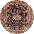 thumbnail image 1 of Ahgly Company Tapis d'Intérieur Lavables en Machine, Ronds, Traditionnels, Cuivre Léger, Ronds de 4', 1 of 7