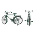thumbnail image 2 of 1:10 Alloy Bicycle Model Vintage Miniature Simulation Collection Free Standing Bike Model with Inflator Briefcase Green, 2 of 4