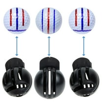 UNOMOR 2pcs Golf Ball Marker Template Plastic Golfs Ball Marker Stencil for Golfing Balls