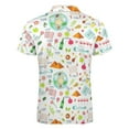 thumbnail image 5 of Happy Passover Men Zipper T-shirt Summer Casual Short Sleeve T-shirt Top, 5 of 7