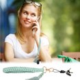 thumbnail image 2 of Guardurnaity Llavero Macrame Estilo Bohemio Llavero Ligero Y Suave Llavero Trenzado Estilo Boho Viajes, Equipaje y Accesorios Varios blanco, 2 of 6