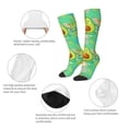 thumbnail image 6 of Easygdp Avocado Keep Calm Soccer Socks Sport Knee High Socks Calf Compression Athletic Socks for Men and Women, 6 of 9
