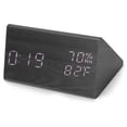 thumbnail image 4 of Reloj Despertador Digital de Madera NikouMX LED Grande con Temperatura, 4 of 8