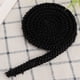 thumbnail image 4 of perlas y decoración costura 1 Yard Pearl Ribbon Tape DIY Ropa hecha a mano Bordado Costura Decoración Accesorios (1 cm Perla oblicua negra Unbranded 1216190011412, 4 of 8
