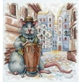 thumbnail image 2 of Cross-Stitch Kit Italian Streets SNV-699 Rat Embroidery, 2 of 7