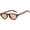Brown/Brown, variant on Retro Oval  Eye Sunglasses for Women Men,Trendy Cateye Shades Small Narrow  Sun Glasses UV Protection