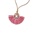 thumbnail image 1 of Collar de Tela Sonducket con Colgante Rosa Oscuro AP014599-16, 1 of 6