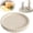 Beige/1Pc/5", variant on Aoyunhp 1Pc Round Decorative Tray,Bathroom Vanity Tray,Coffee Table Tray,Suitable for Storage and Organization of Jewelry Toilet Water Tank,5 Inch Resin Circle Tray Decor,Beige