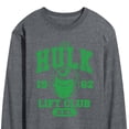 thumbnail image 3 of Marvel Hulk - Lift Club - Men's Long Sleeve Graphic T-Shirt, 3 of 5