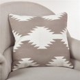 thumbnail image 1 of SARO 5826.N20S 20 in. Square Kilim Design Down Filled Throw Pillow  Natural, 1 of 1