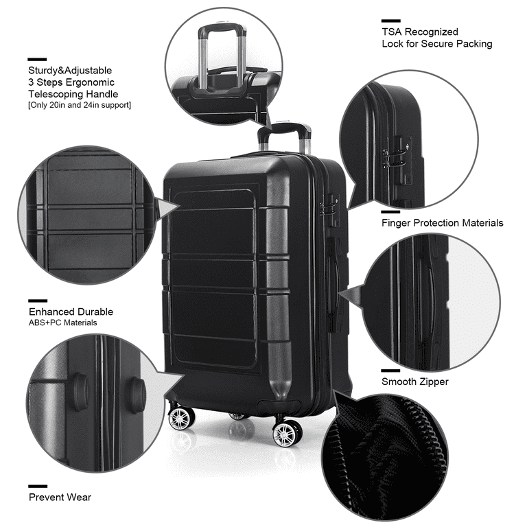 Adjustable Handle Hard Shell Suitcase 105L | Check-In