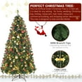 thumbnail image 5 of 10ft Christmas Tree with 1200 Lights, Warm Color with Colorful 10 Modes, Remote Control, 5090 Branches, PVC Material, Green, 5 of 7