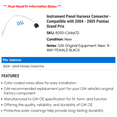 thumbnail image 2 of Instrument Panel Harness Connector - Compatible with 2004 - 2005 Pontiac Grand Prix, 2 of 2