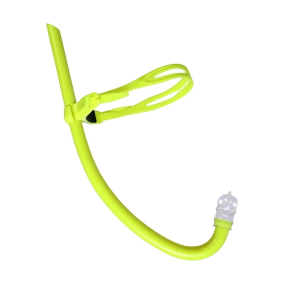 Tubo de snorkel seco para niños, tubo de buceo, boquilla resistente, portátil y cómoda. Amarillo