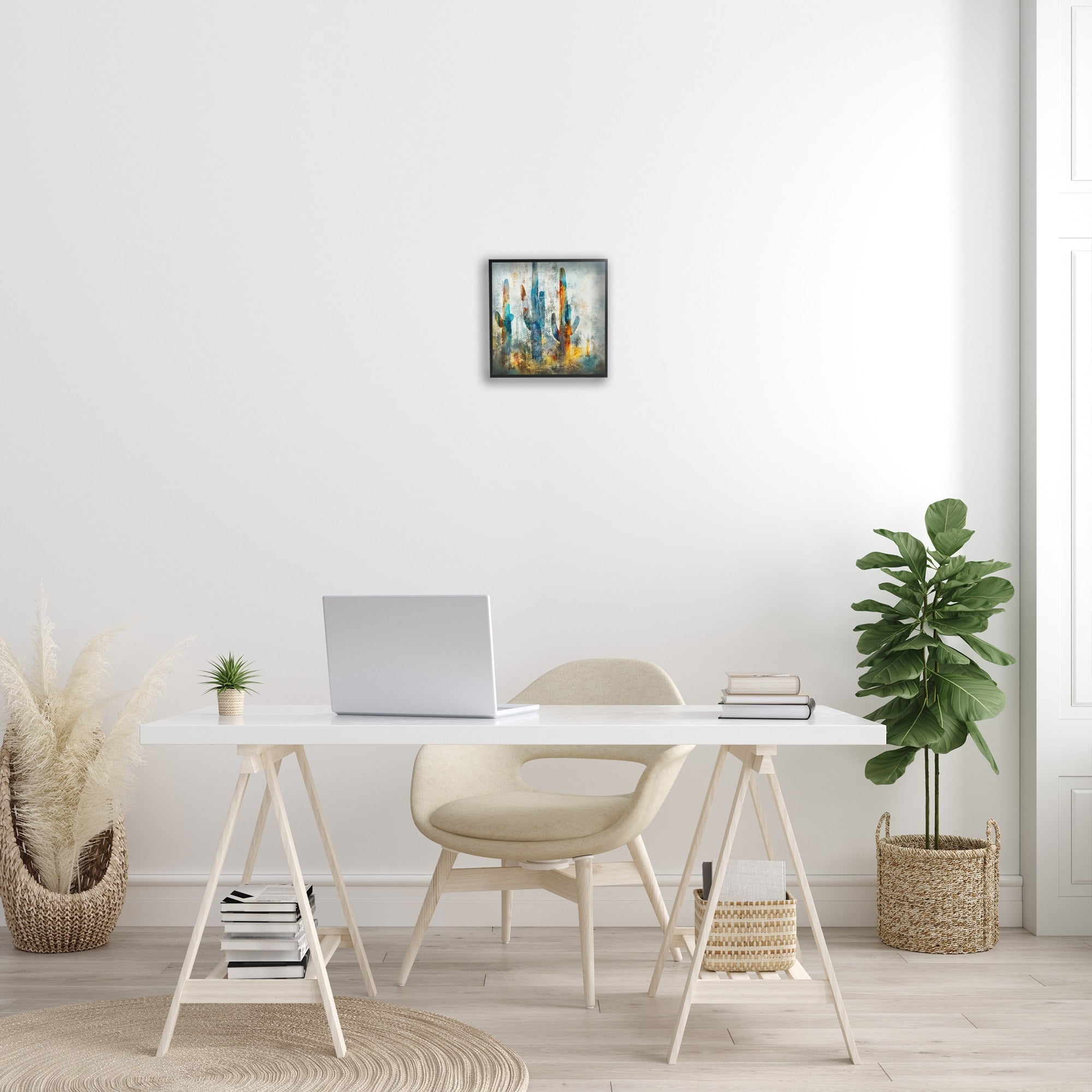 Stupell Industries Abstract Cacti Silhouettes Vibrant Succulent Colors Design by Scott Brems