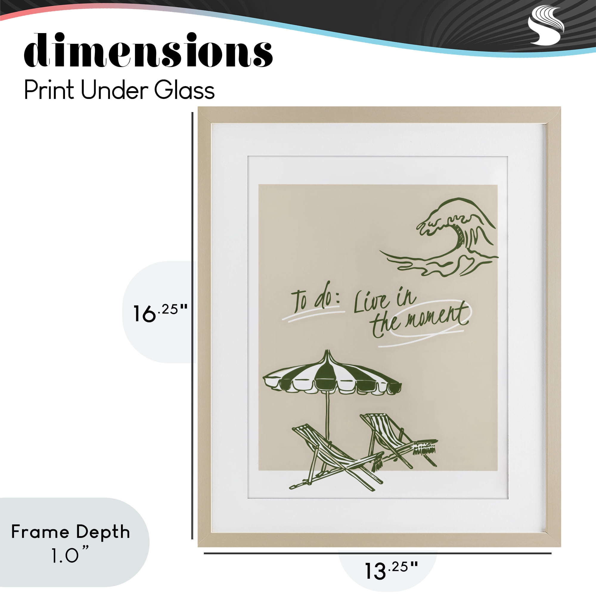 Stupell Industries To Do: Live In The Moment Birch Framed Print Under Glass, design by The Prints Vibe