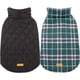 thumbnail image 2 of Kuoser Abrigo cálido para perros, chaqueta reversible para perros, impermeable, abrigo de invierno, estilo británico, ropa para perros a cuadros, abrigos para clima frío, chaqueta de nieve acogedora,, 2 of 4