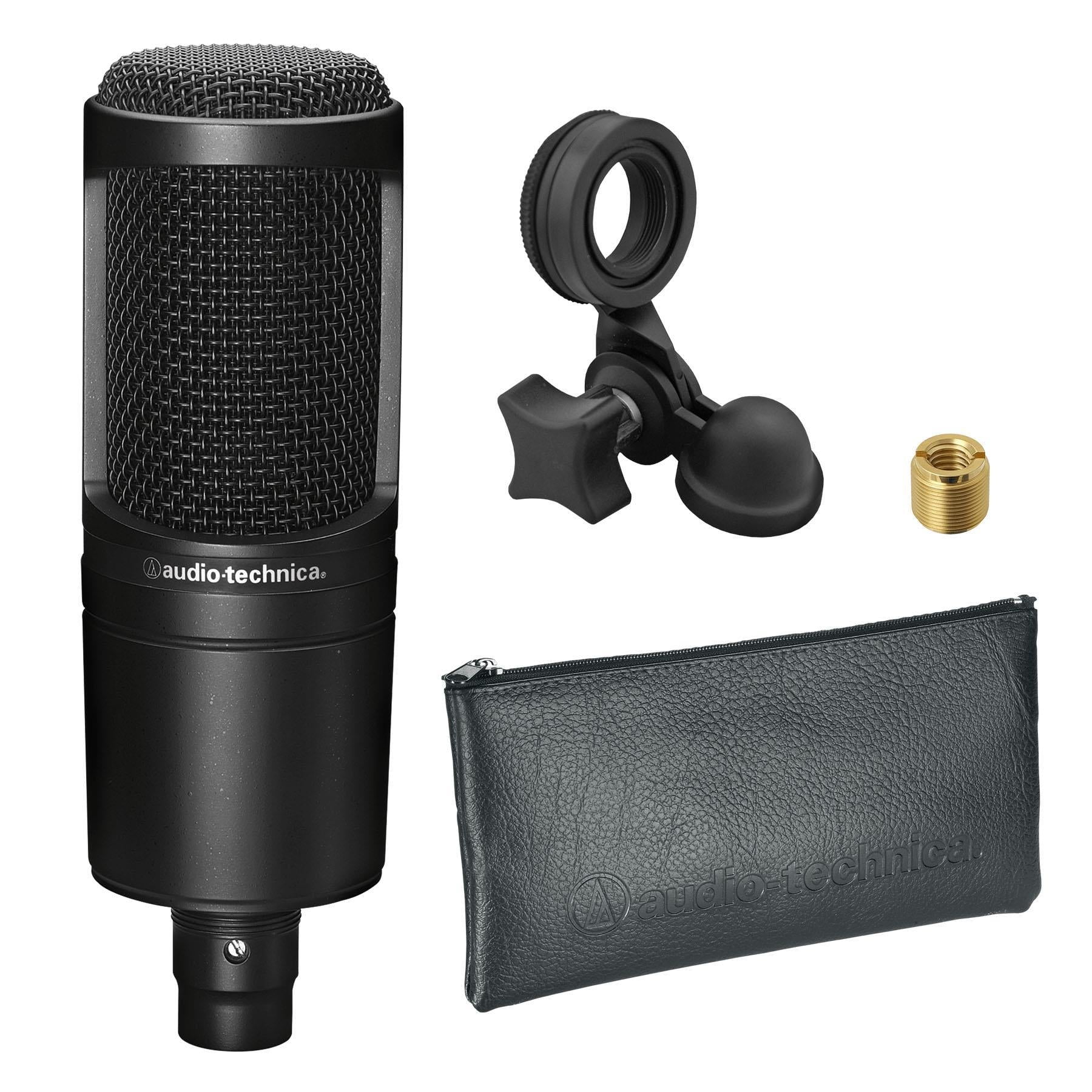Audio-Technica AT2020 Condenser Microphone w/ Mogami Gold Studio Cable Bundle