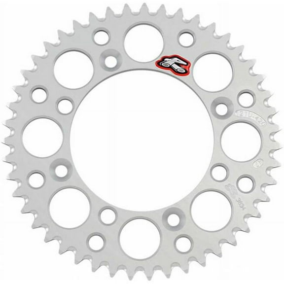 Renthal Ultralight Aluminum Rear Sprocket Silver 47 Tooth (121U-420-47GBSI)