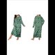 thumbnail image 3 of Camisón de Larga para Mujer, Estampado, Camiseta, Vestido de Dormir Alce - Verde 4XL, 3 of 6