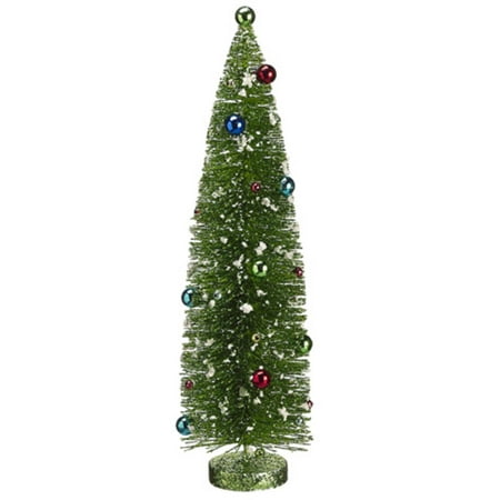 18 quot pre decorated flocked glitter bottle brush christmas 18 quot pre decorated flocked glitter bottle brush christmas