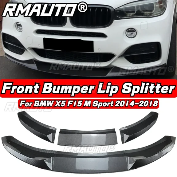 For X5 F15 Body Kit Car Front Bumper Lip Splitter Diffuser Guard Grill For BMW X5 F15 M Sport 2014-2018 Car Accessories Body Kit