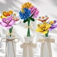 thumbnail image 2 of WM Bouquet Of Roses Eternal Life Flower Arrangement Building Block Toys Compatible Educating Children Christmas Gift Girl Series Q0823, 2 of 7