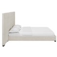 thumbnail image 3 of Platform Bed Frame, Queen Size, Beige, Fabric, Bedroom, Modern Contemporary HB35101, 3 of 5