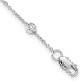 thumbnail image 4 of True Origin 14K White Gold 1 1/3 carat Lab Grown Diamond VS/SI D E F 20 Station Necklace - 20" Chain, 4 of 9